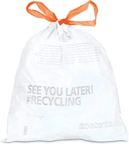 Bolsa basura Slimline blanco